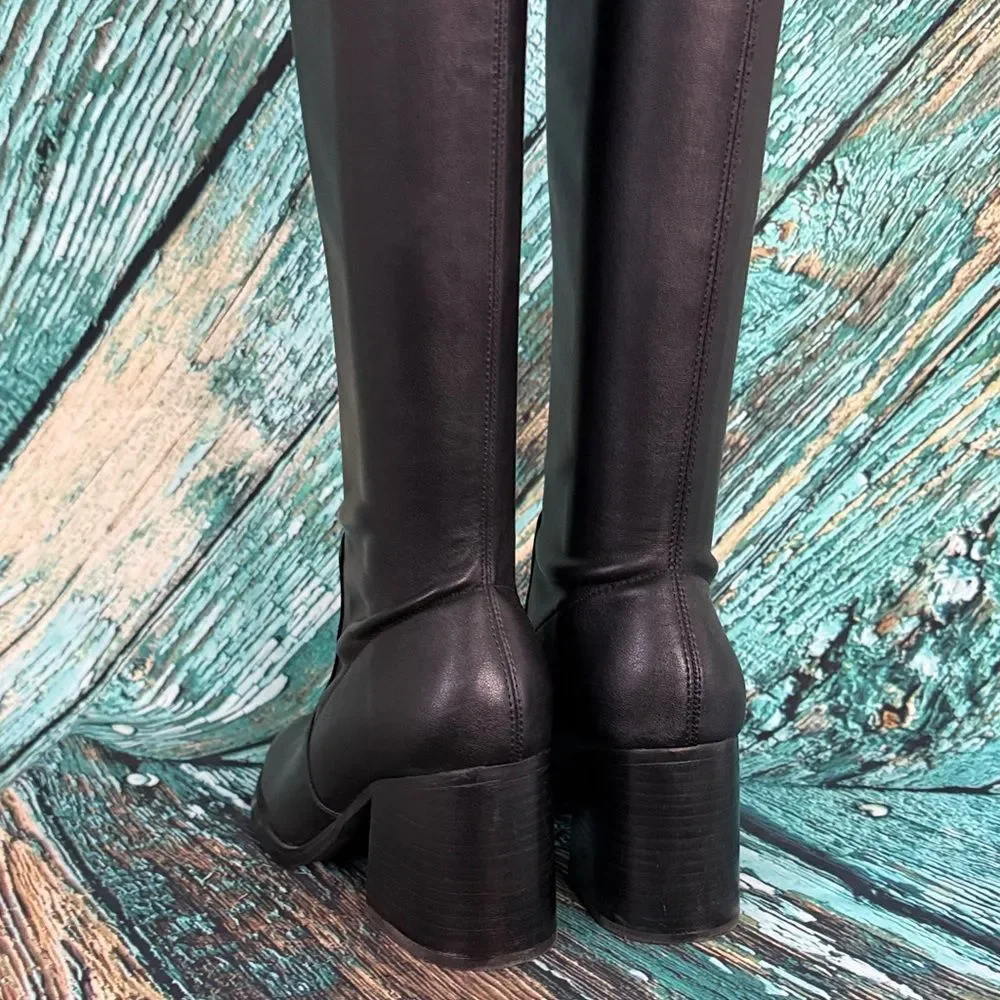 Steve Madden Black Over the Knee Boots